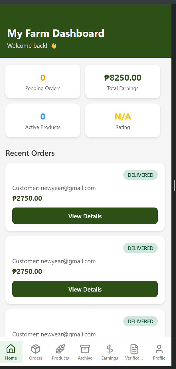 AgriTrade mobile marketplace